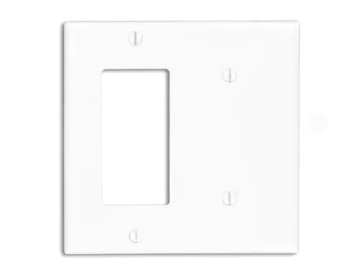 Gang white decora - white, 1-decora/rocker