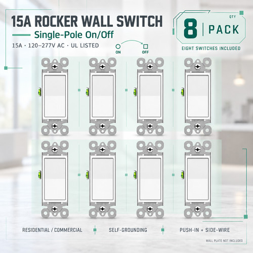 8pk 15a single - single-pole, wall