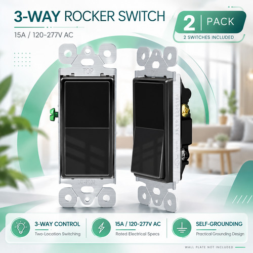 2pk rocker style way light - style, 3-way